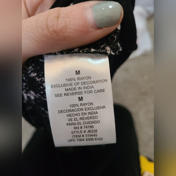 Bila Boho Crochet Lace Sequin Beaded Printed Tank Top - Picture 3 of 4